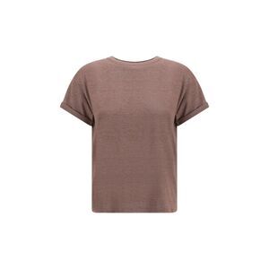 Brunello Cucinelli Women Cashmere Glitter T-Shirt